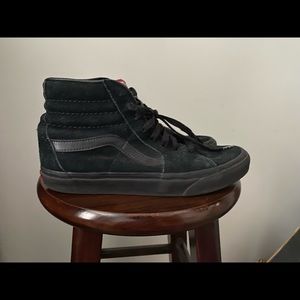 all black high top vans